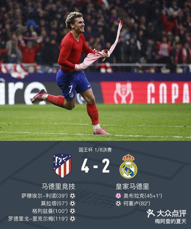 马德里大战：皇马被马竞逆转出局