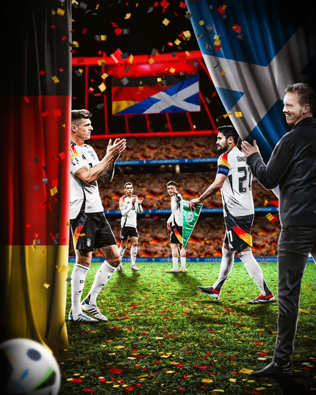 德国队豪气进击，铁血肃杀赛场